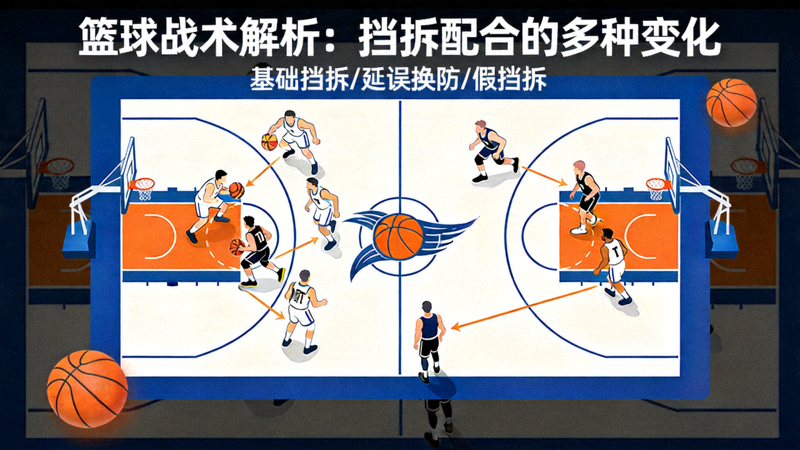 篮球战术解析视频封面：挡拆配合的多种变化